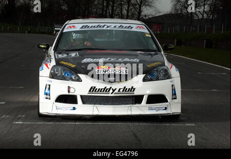 Honda Integra DC5 auto racing sul circuito di Brands Hatch Foto Stock