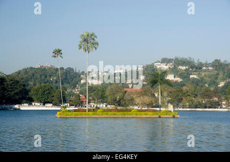 Lago Kandy, provincia centrale, Sri Lanka Foto Stock