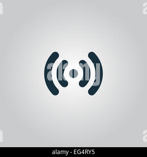 Vettore icona della rete Wi-Fi Foto Stock