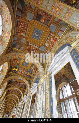 Le Logge di Raffaello al Museo Hermitage, San Pietroburgo, Russia Foto Stock