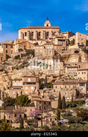 Village de gordes en provence vaucluse 84 FRANCIA Foto Stock