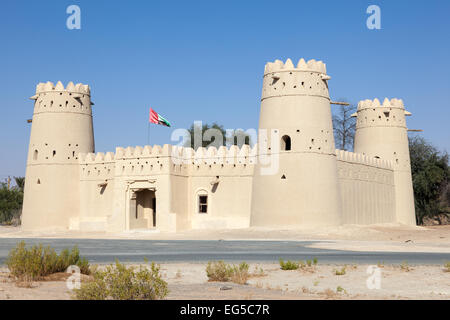 Storica fortezza araba nell'area Liwa, Emirato di Abu Dhabi, Emirati arabi uniti Foto Stock