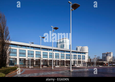 Eversheds Sutherland uffici su Callaghan Square, Cardiff City Centre Foto Stock