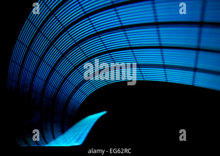 Abstract freezelight curve. Realizzato da luci Foto Stock