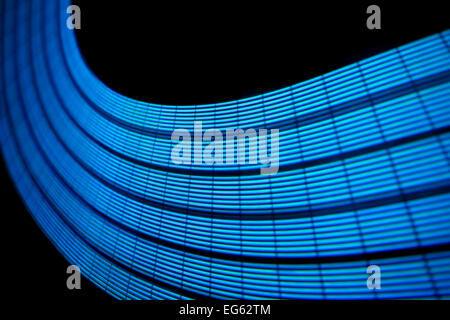 Abstract freezelight curve. Realizzato da luci Foto Stock