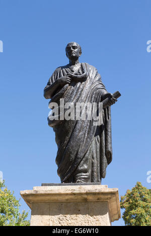 Monumento a Lucius Annaeus Seneca, o Seneca il giovane, c. 4 BC - AD 65. Roman stoico filosofo e statista,il drammaturgo. Foto Stock