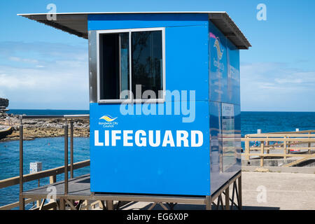 Stazione bagnino presso clovelly Beach, nella periferia orientale di sydney, Sydney, NSW, Australia Foto Stock