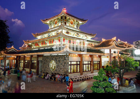 Ba Chua Xu tempio in Chau Doc, Vietnam. Foto Stock