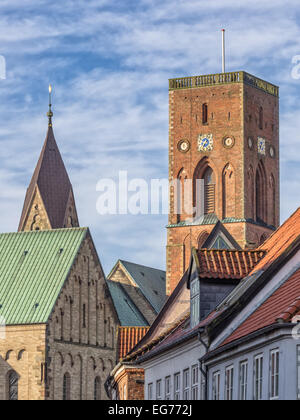 Dettaglio della Cattedrale di Ribe in Danimarca Foto Stock