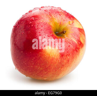 Rosso isolato di Apple Foto Stock