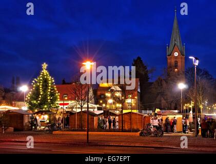 Grossraeschen Weihnachtsmarkt - Grossraeschen mercatino di Natale 01 Foto Stock