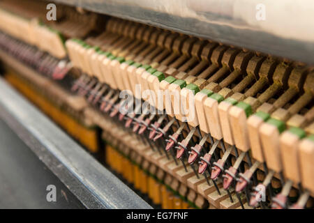 Tuning parti di pianoforte Foto Stock