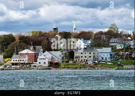 Lubec, Maine, Stati Uniti d'America. La maggior parte orientale punto negli Stati Uniti. Foto Stock