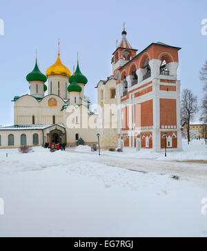 Trasfigurazione Cattedrale e la torre campanaria, il Monastero di San Euthymius, Suzdal e Vladimir regione, Russia Foto Stock