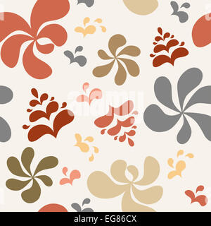 Abstract colorato sfondo floreale, seamless pattern. Immagine raster. Foto Stock