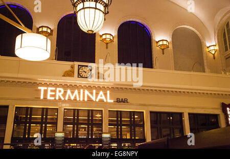 Union Station Terminal Bar in Denver Colorado Foto Stock