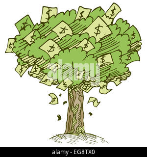 Una immagine di un money tree. Foto Stock