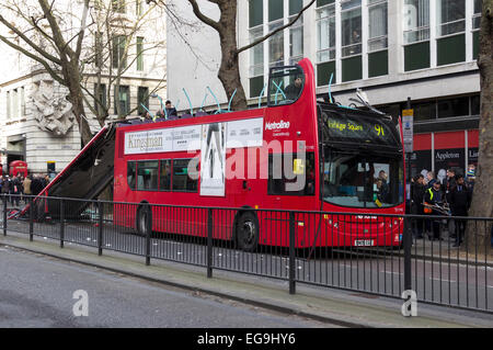 Il bus crash in Holborn (Londra) Foto Stock