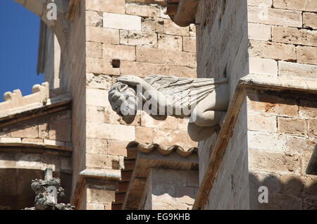 Gargoyle nella cattedrale di Palma de Mallorca, Spagna Foto Stock