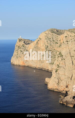 Faro di Cap de Formentor. Isola di Mallorca, Spagna Foto Stock