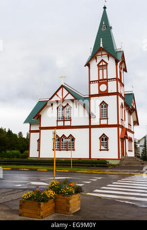 Chiesa. Husavik. L'Islanda, l'Europa. Foto Stock