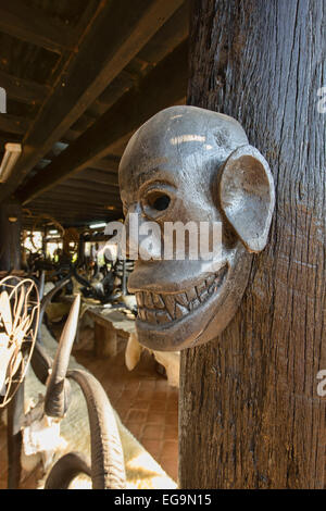 Illustrazione a Baan Dam, il nero della casa di tempio e museo in Chiang Rai, Thailandia Foto Stock