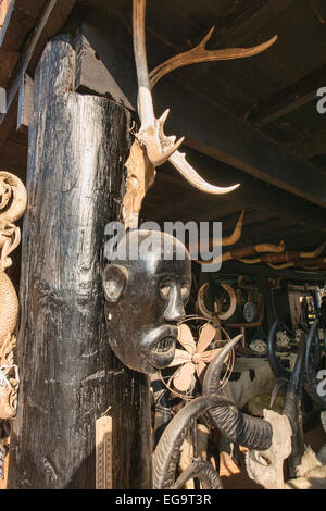 Illustrazione a Baan Dam, il nero della casa di tempio e museo in Chiang Rai, Thailandia Foto Stock