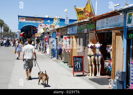 Los Angeles (California, Stati Uniti, STATI UNITI D'AMERICA), Aprile 2014: la spiaggia di Venezia Foto Stock
