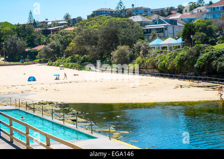 Clovelly Beach a Sydney's sobborghi orientali, Nuovo Galles del Sud, Australia Foto Stock