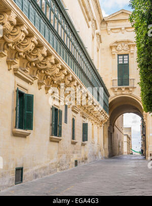 Strada di La Valletta Foto Stock