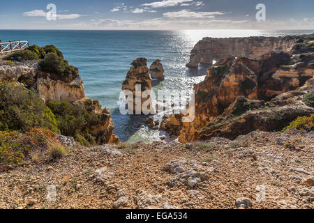 Portogallo Faro Algarve Praia da Marinha Foto Stock