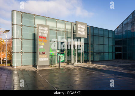 Il Museo Nazionale del calcio all'Urbis di Manchester Foto Stock