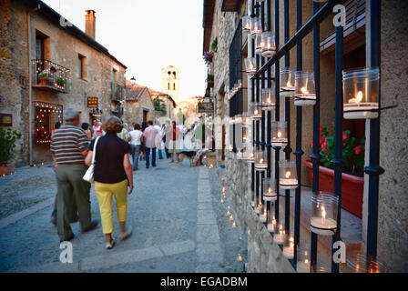 A Pedraza, giorno concerto di candele Foto Stock