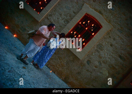 A Pedraza, giorno concerto di candele Foto Stock