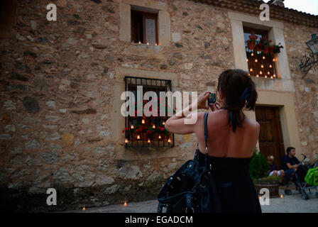 A Pedraza, giorno concerto di candele Foto Stock