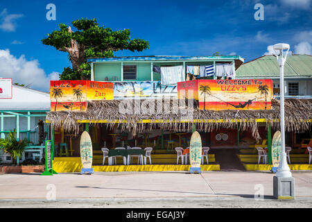 Negozi e ristoranti a Philipsburg, Saint Martin, Sint Maarten, dei Caraibi. Foto Stock