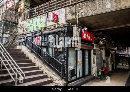 Graffiti arte,street scene,Shibuya, Tokyo, Giappone Foto Stock