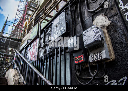 Graffiti arte,street scene,Shibuya, Tokyo, Giappone Foto Stock