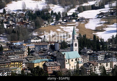 Italia, Veneto, Dolomiti, Cortina d'Ampezzo Foto Stock