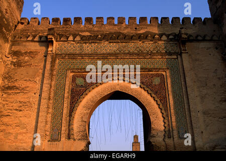 Marocco, Meknès, Bab Berdaine Foto Stock