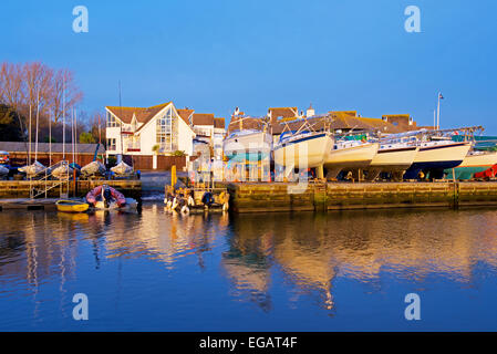 Il Quay a Christchurch, Dorset, England Regno Unito Foto Stock