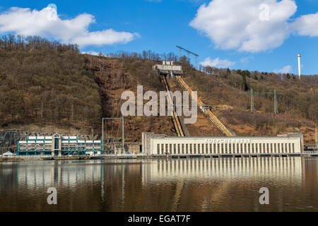 Pompato per lo stoccaggio di energia idroelettrica, fiume Ruhr, 'Hengstey vedere l' lago, Foto Stock