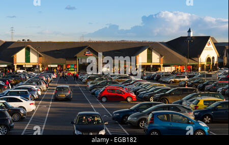 East Midlands Designer Outlet (McArthurGlen). Mansfield Road, South Normanton, DE55 2JW, Regno Unito. Il 21 febbraio 2015. Foto Stock