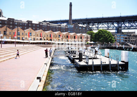 Porto di Cockle Bay (Sydney) è una piccola baia in all interno della città di Sydney il 24 gennaio 2015 nel Nuovo Galles del Sud, Australia. Foto Stock