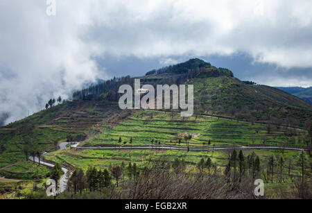 Centrale di Gran Canaria, Morro de Armonia sull'adge della Caldera de Tejeda Foto Stock