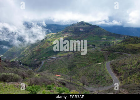 Centrale di Gran Canaria, Morro de Armonia e Barranco de las Nieves Foto Stock