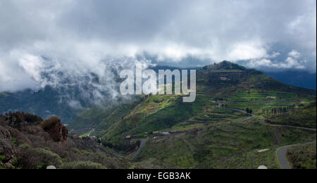 Centrale di Gran Canaria, Morro de Armonia e Barranco de las Nieves Foto Stock