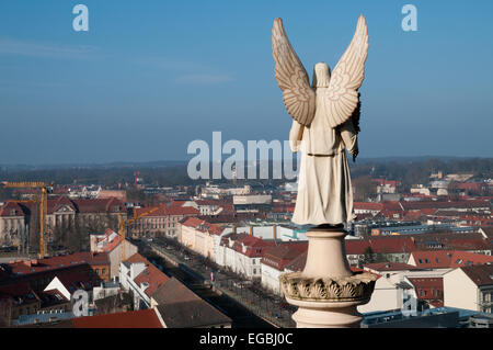 Skyline di Potsdam visto dalla parte superiore della chiesa di St Nicholas Foto Stock