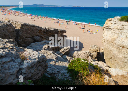 El Raco beach, Begur. Costa Brava, Gerona. La Catalogna, Spagna, Europa Foto Stock