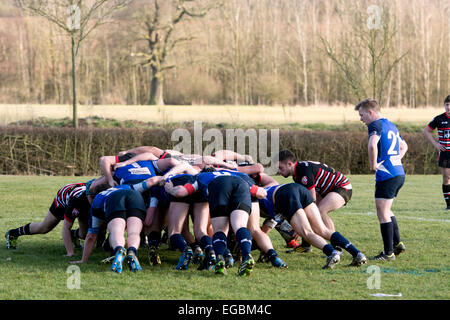 Università sport - uomini Rugby Union Foto Stock